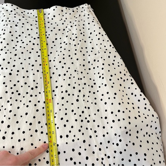 NWT Loft Linen Blend Polka Dot A-Line Skirt - Picture 15 of 16